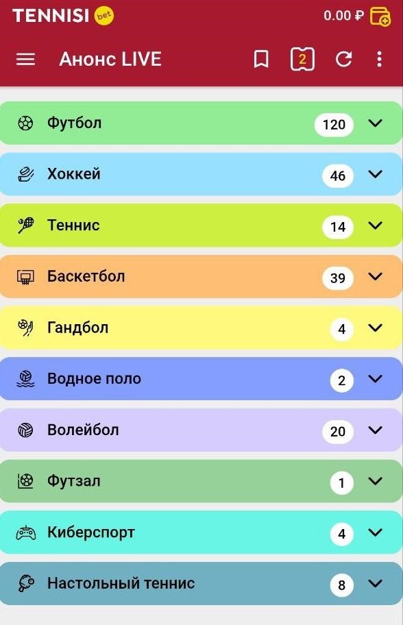 Приложение БК Тенниси