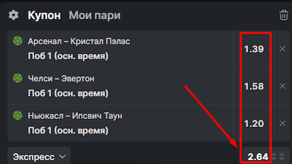 Соберите экспресс ставку на Fonbet
