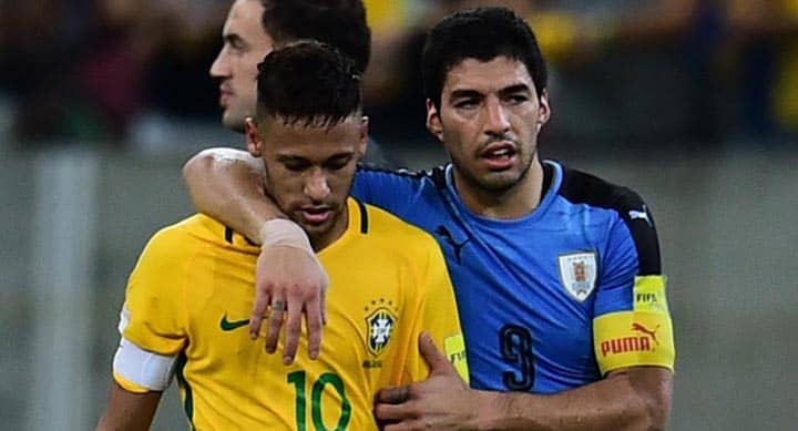 В матче Уругвай — Бразилия не сыграют Неймар и Суарес. Ставим на тотал меньше