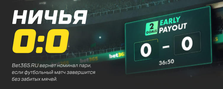 Бет365 Акция на ничью