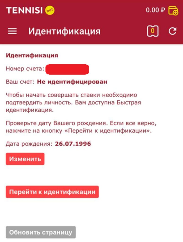 Идентификация на Тенниси