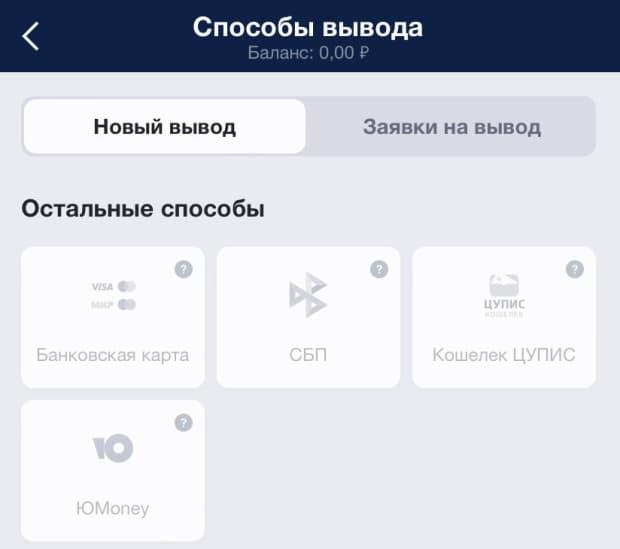 Способы вывода средств