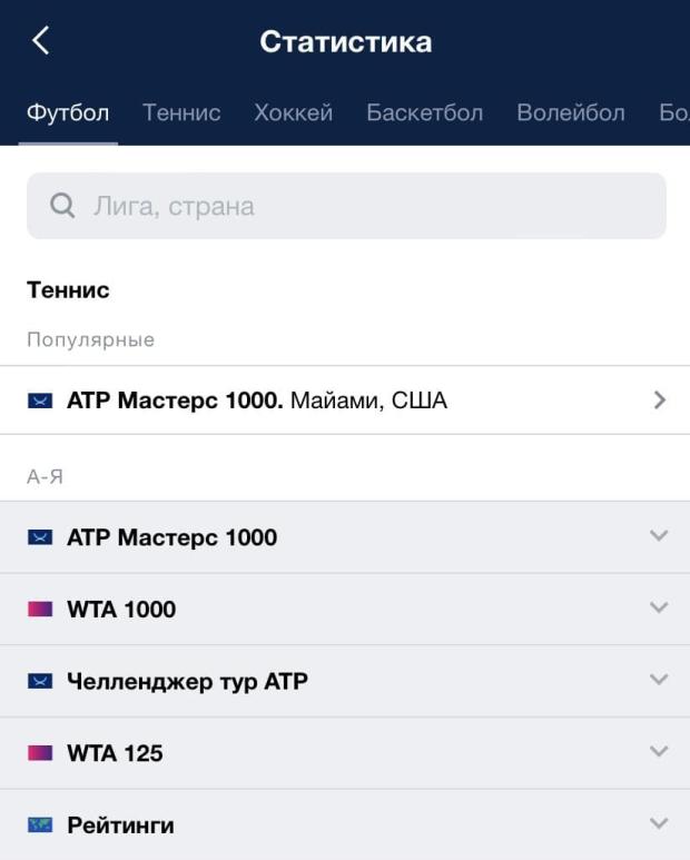 Раздел статистика