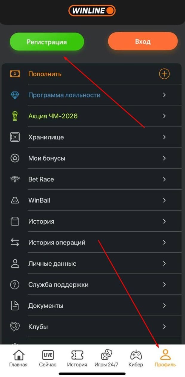 винлайн как ставить
