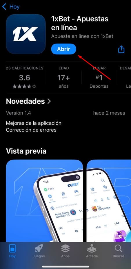 Установите приложение 1xbet с сайта