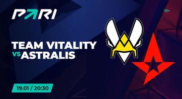 PARI: Vitality — фаворит в матче против Astralis на BLAST Premier: Spring Groups 2023