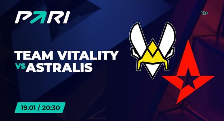 PARI: Vitality — фаворит в матче против Astralis на BLAST Premier: Spring Groups 2023