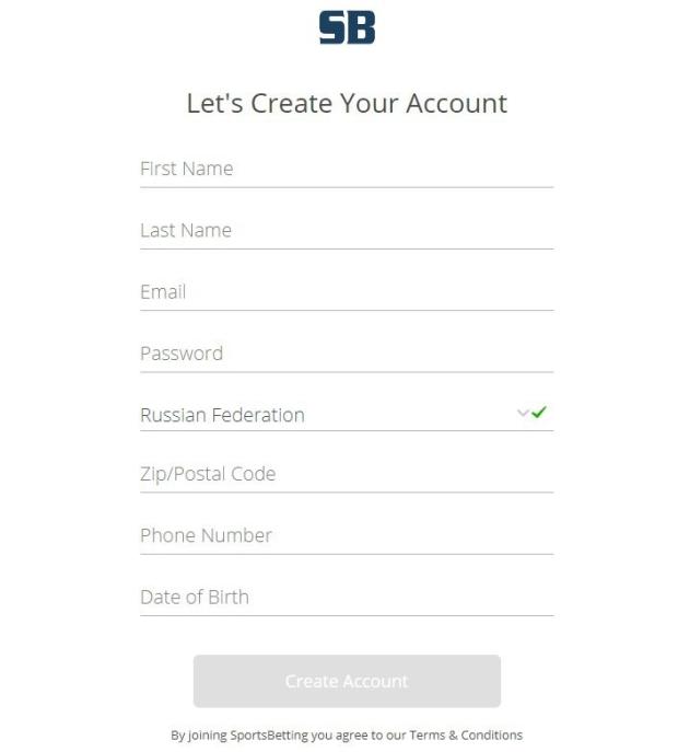 регистрация спортсбеттинг