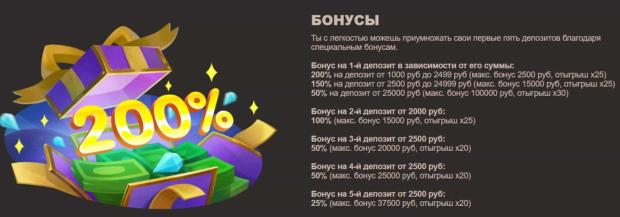 Размер отыгрыша JoyCasino