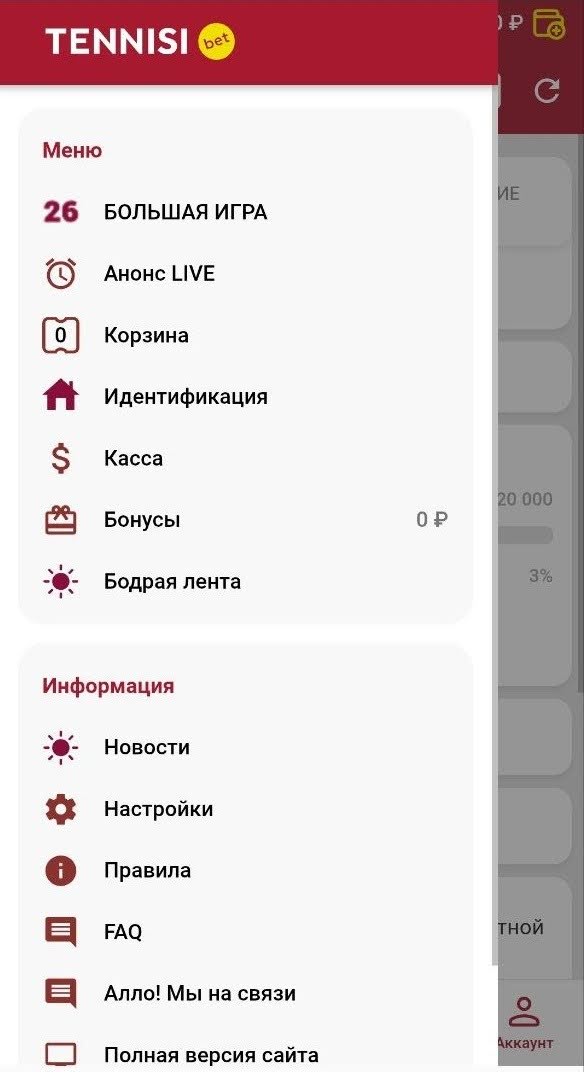 Навигация в Тенниси