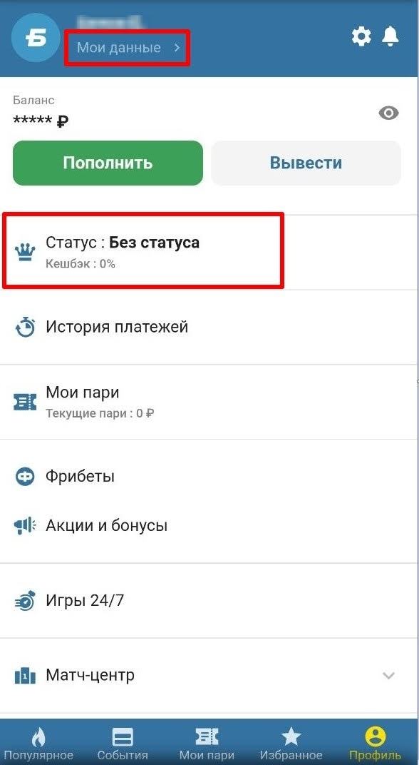личный кабинет БК Бетсити