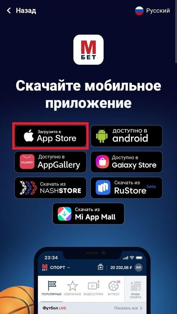 Скачайте приложение iOS