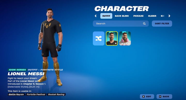Теперь в Fortnite можно поиграть за Лионеля Месси