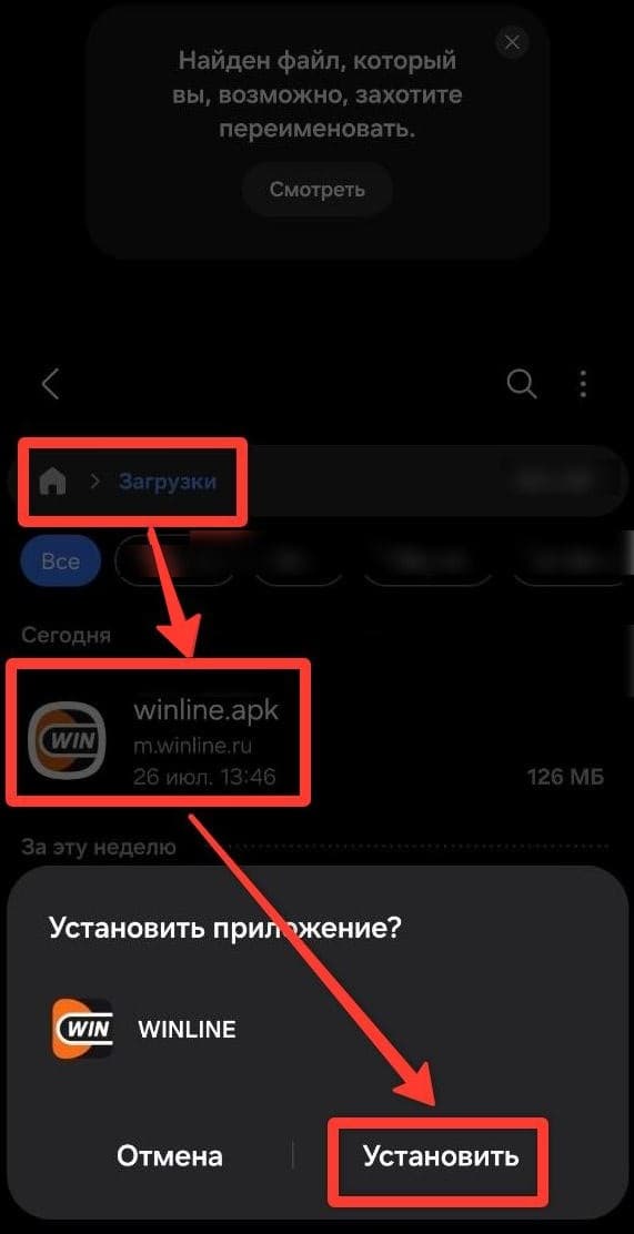 винлайн как установить