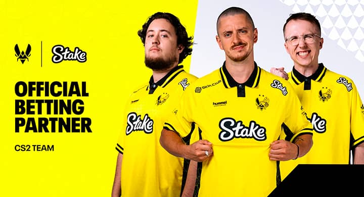 Криптобукмекер Stake стал спонсором Team Vitality