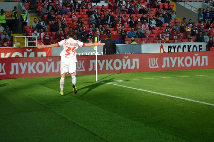 Стоцкий после гола Спартаку
