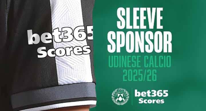«Удинезе» подписал контракт с bet365 Scores