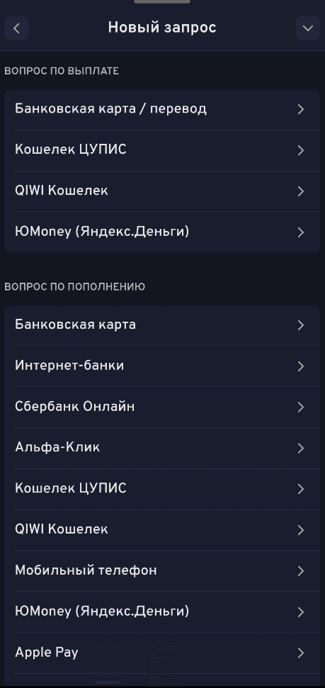 Запросы на вывод в БК Беттери
