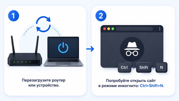Перезагрузите модем
