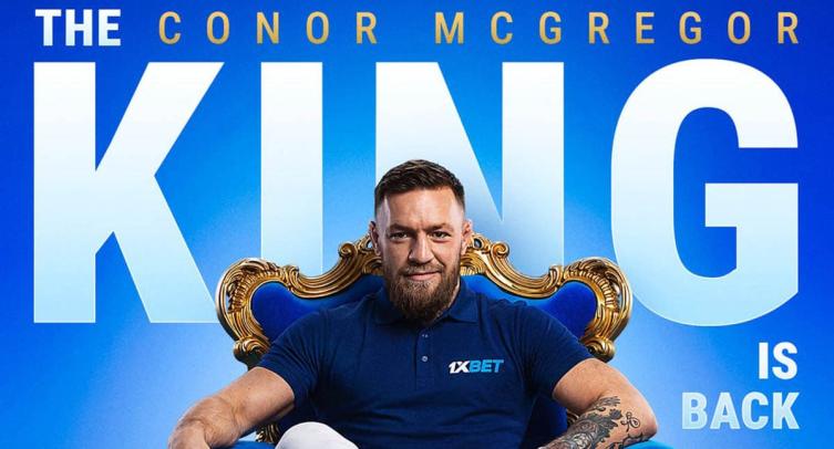 Конор Макгрегор стал амбассадором букмекера 1xBet