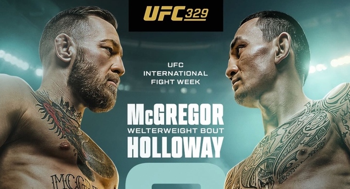 Букмекеры уверены, что бой Макгрегора и Холлоуэя на UFC 329 завершится нокаутом