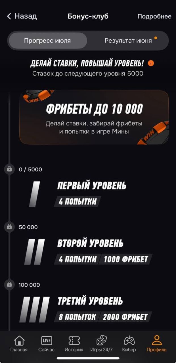 винлайн фрибеты